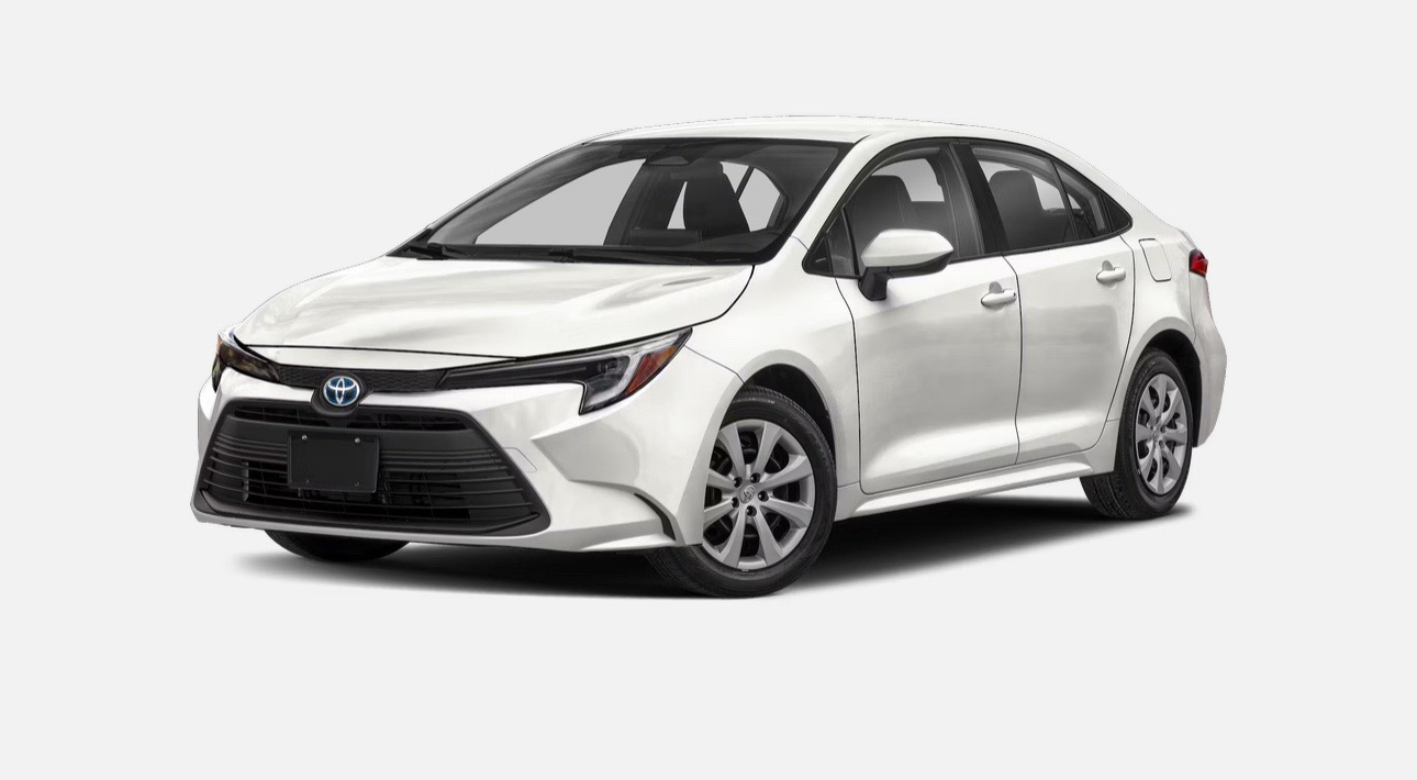 Toyota Corolla in white